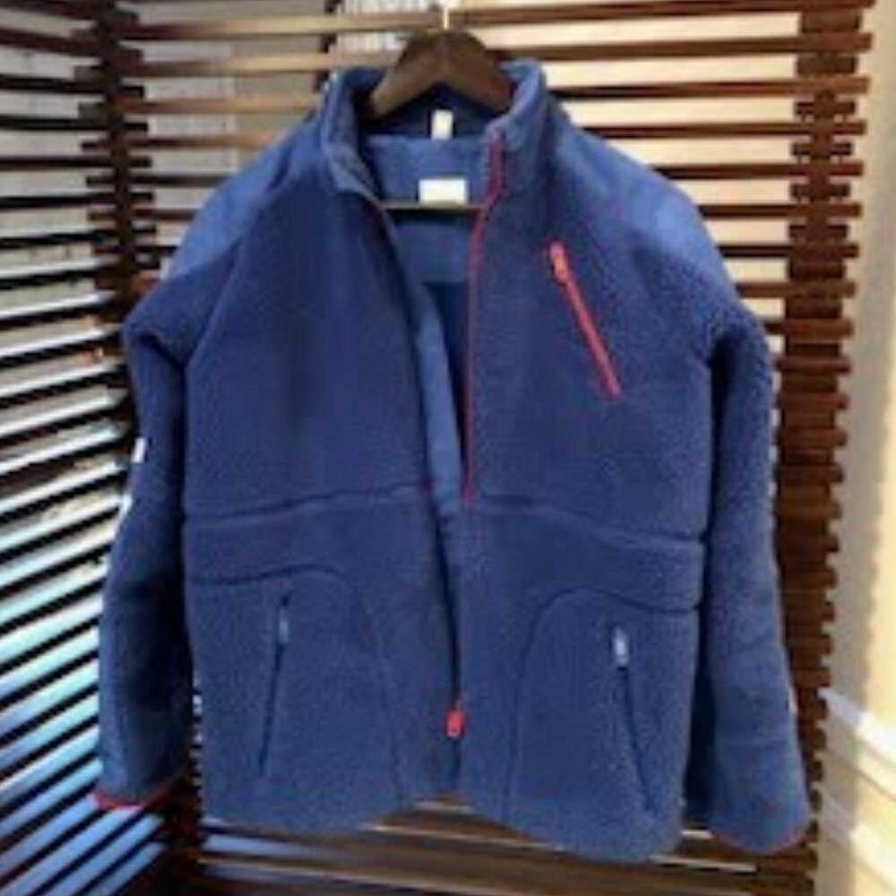 SOLD Burberry Teens Logo Fleece Jacket Blue Size 14Y